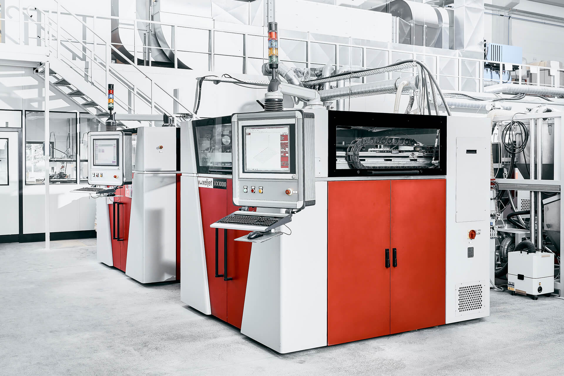 voxeljet的工业3D打印系统VX1000。