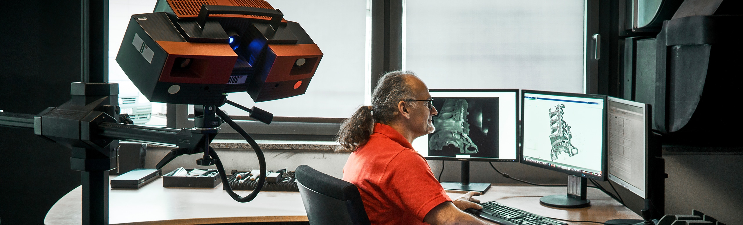 Qualitätssicherung mittels Scan bei voxeljet